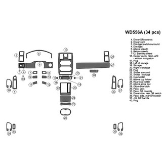 B&I® - 2D Blackwood Large Dash Kit (34 Pcs)
