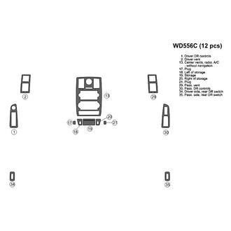 B&I® - 2D Blackwood Small Dash Kit (12 Pcs)