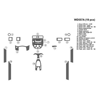B&I® - 2D Blackwood Large Dash Kit (19 Pcs)