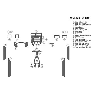 B&I® - 2D Blackwood Large Dash Kit (21 Pcs)