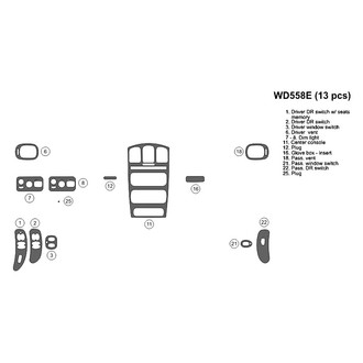 B&I® - 2D Blackwood Small Dash Kit (13 Pcs)
