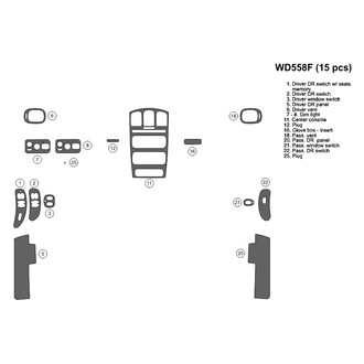 B&I® - 2D Blackwood Large Dash Kit (15 Pcs)