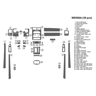 B&I® - 2D Blackwood Large Dash Kit (39 Pcs)