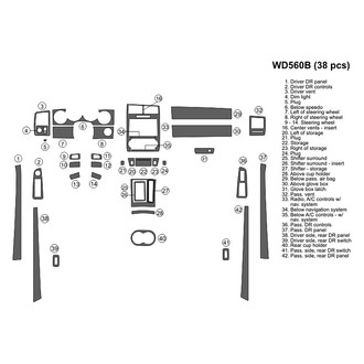 B&I® - 2D Blackwood Large Dash Kit (38 Pcs)