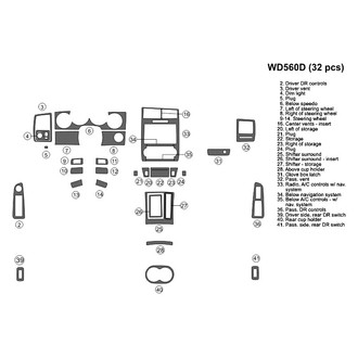 B&I® - 2D Blackwood Small Dash Kit (32 Pcs)