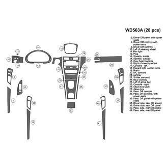 B&I® - 2D Blackwood Full Dash Kit (28 Pcs)