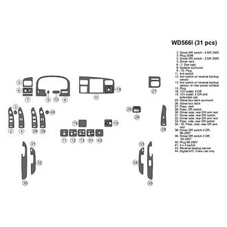 B&I® - 2D Blackwood Large Dash Kit (33 Pcs)