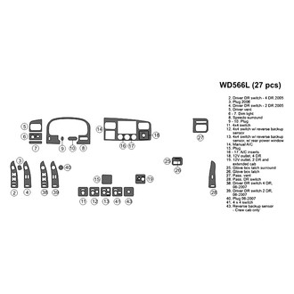 B&I® - 2D Blackwood Small Dash Kit (27 Pcs)
