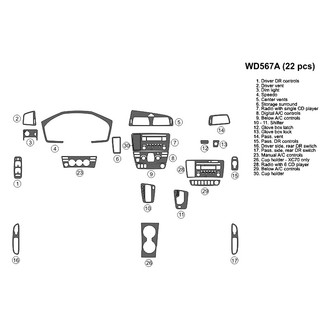 B&I® - 2D Factory Match Full Dash Kit (22 Pcs)