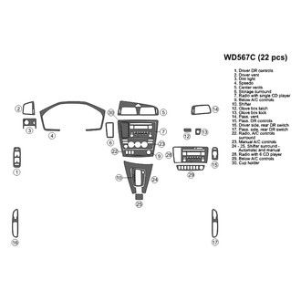 B&I® - 2D Blackwood Small Dash Kit (22 Pcs)