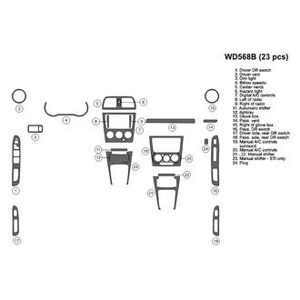 B&I® - 2D Blackwood Full Dash Kit (23 Pcs)