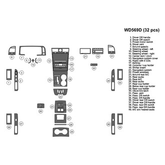 B&I® - 2D Factory Match Large Dash Kit (32 Pcs)