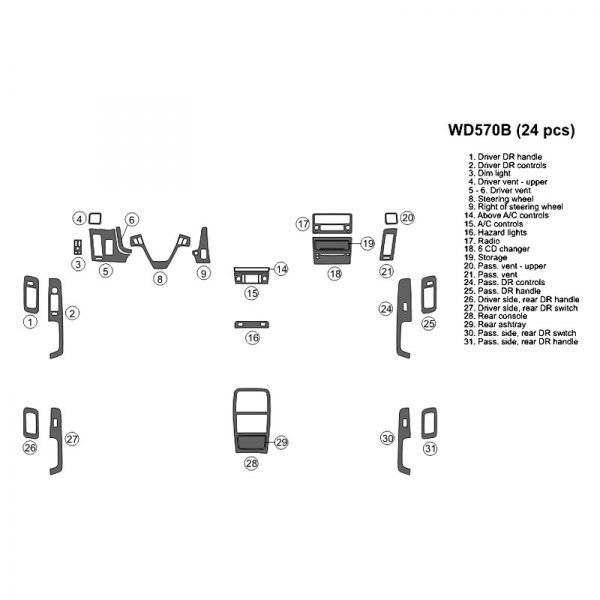 B&I® - 2D Full Dash Kit