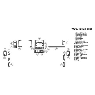 B&I® - 2D Blackwood Full Dash Kit (21 Pcs)