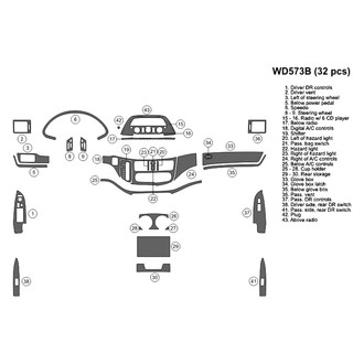 B&I® - 2D Blackwood Full Dash Kit (32 Pcs)