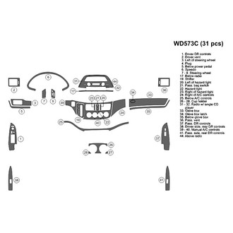 B&I® - 2D Blackwood Full Dash Kit (31 Pcs)
