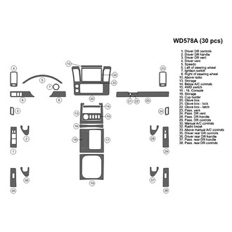 B&I® - 2D Blackwood Full Dash Kit (30 Pcs)