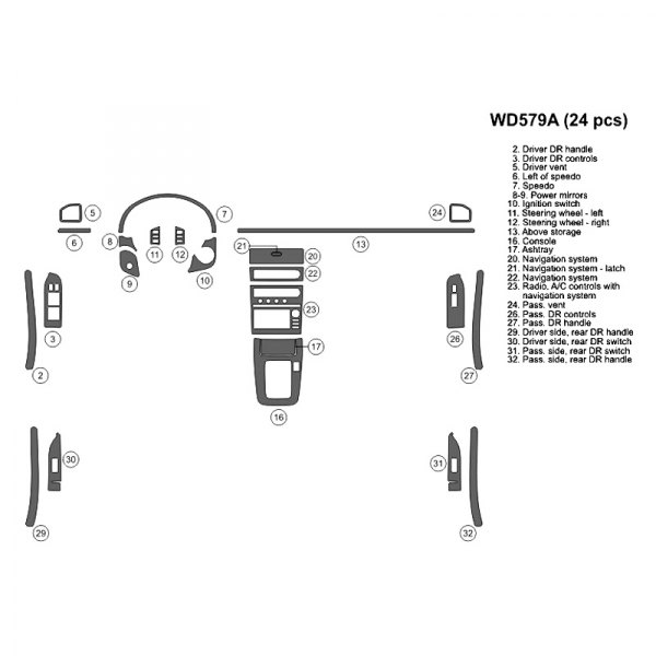 B&I® - 2D Full Dash Kit