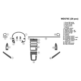 B&I® - 2D Blackwood Full Dash Kit (20 Pcs)