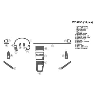 B&I® - 2D Blackwood Full Dash Kit (18 Pcs)