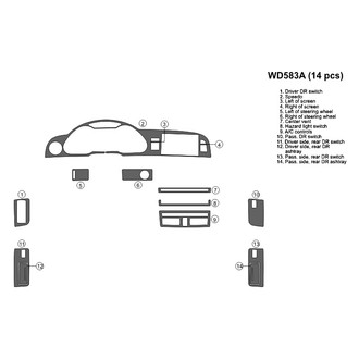 B&I® - 2D Factory Match Full Dash Kit (14 Pcs)