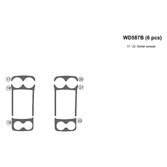 B&I® - 2D Real Carbon Fiber Upgrade Kit (6 Pcs)