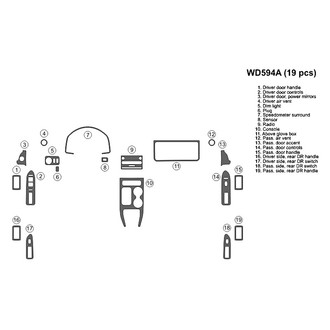 B&I® - 2D Blackwood Full Dash Kit (19 Pcs)