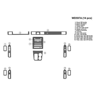 B&I® - 2D Blackwood Full Dash Kit (14 Pcs)