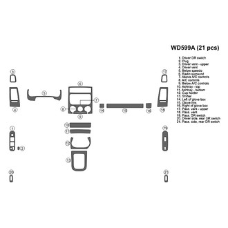B&I® - 2D Blackwood Full Dash Kit (21 Pcs)