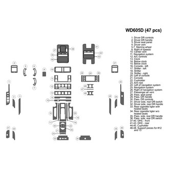 B&I® - 2D Blackwood Large Dash Kit (47 Pcs)