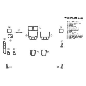B&I® - 2D Blackwood Small Dash Kit (15 Pcs)