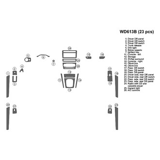 B&I® - 2D Blackwood Full Dash Kit (23 Pcs)