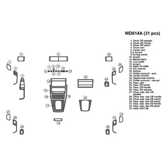 B&I® - 2D Blackwood Full Dash Kit (31 Pcs)