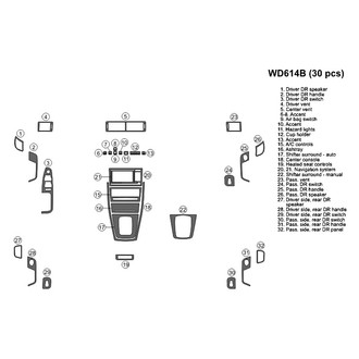 B&I® - 2D Blackwood Full Dash Kit (30 Pcs)