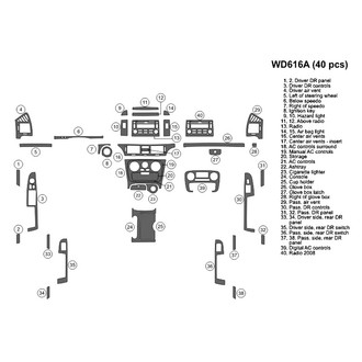 B&I® - 2D Blackwood Full Dash Kit (39 Pcs)