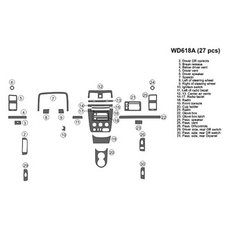 B&I® - 2D Blackwood Main Dash Kit (27 Pcs)