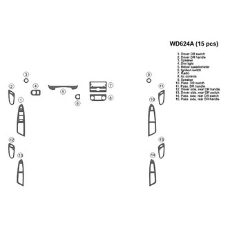 B&I® - 2D Blackwood Full Dash Kit (15 Pcs)