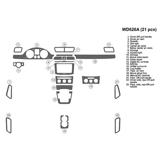 B&I® - 2D Blackwood Small Dash Kit (21 Pcs)
