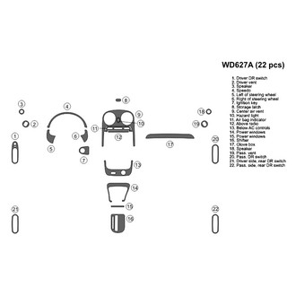 B&I® - 2D Blackwood Full Dash Kit (22 Pcs)