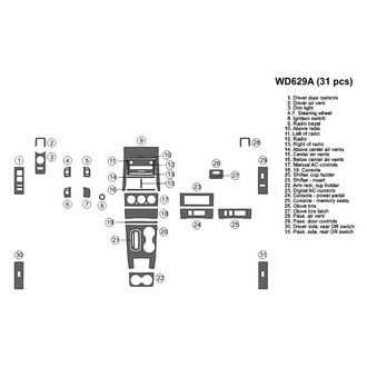 B&I® - 2D Blackwood Full Dash Kit (31 Pcs)