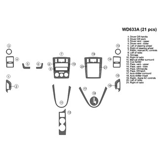 B&I® - 2D Blackwood Full Dash Kit (21 Pcs)