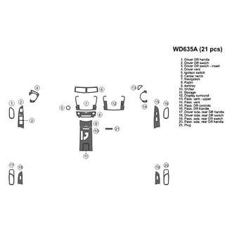B&I® - 2D Blackwood Full Dash Kit (21 Pcs)