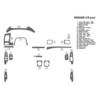 B&I® - 2D Blackwood Small Dash Kit (18 Pcs)
