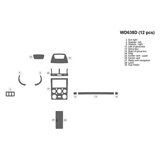 B&I® - 2D Blackwood Full Dash Kit (12 Pcs)