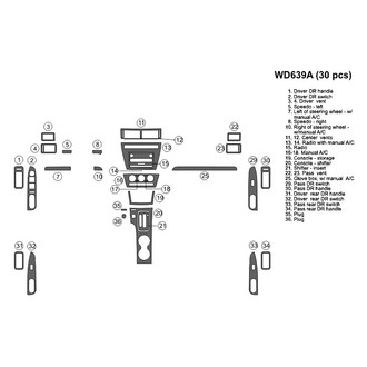B&I® - 2D Blackwood Full Dash Kit (30 Pcs)