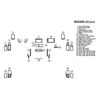 B&I® - 2D Blackwood Full Dash Kit (25 Pcs)