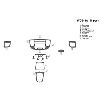 B&I® - 2D Blackwood Full Dash Kit (11 Pcs)