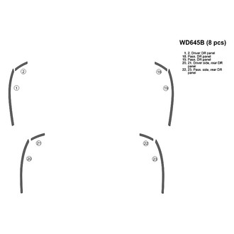 B&I® - 2D Blackwood Upgrade Kit (8 Pcs) Dash Kit
