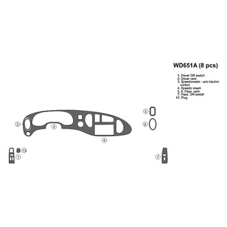 B&I® - 2D Blackwood Main Dash Kit (8 Pcs)