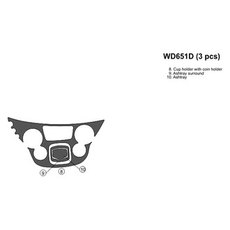 B&I® - 2D Blackwood Upgrade Kit (3 Pcs) Dash Kit